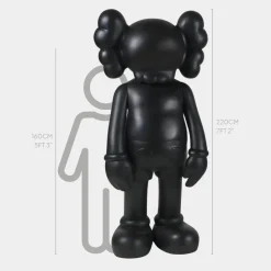 Lucify Seek 220cm Cosmic Black Resin Indoor Sculpture