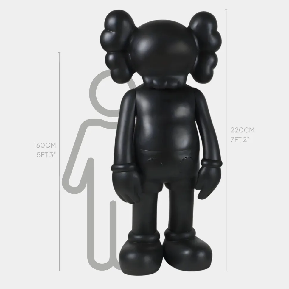 Lucify Seek 220cm Cosmic Black Resin Indoor Sculpture