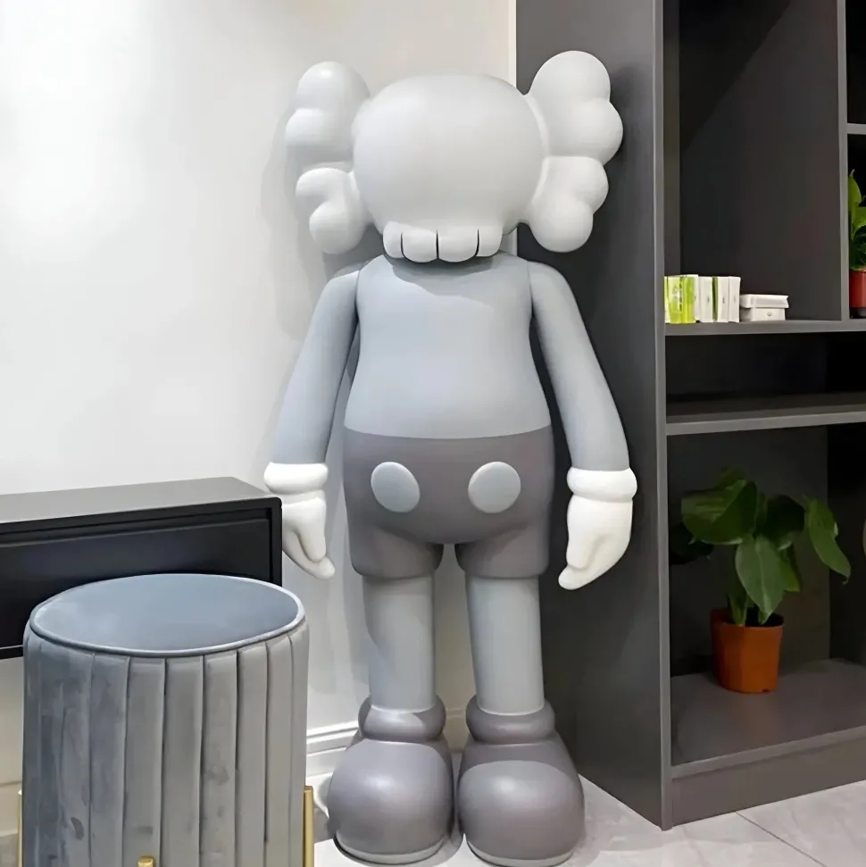 Lucify Seek 100cm Grey Resin Indoor Sculpture