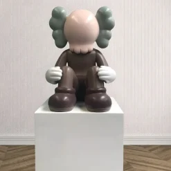 Lucify Silence 92cm Brown Resin Indoor Sculpture