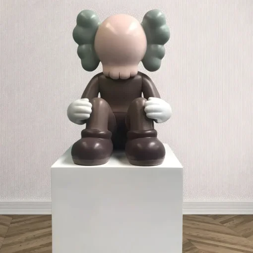 Lucify Silence 92cm Brown Resin Indoor Sculpture