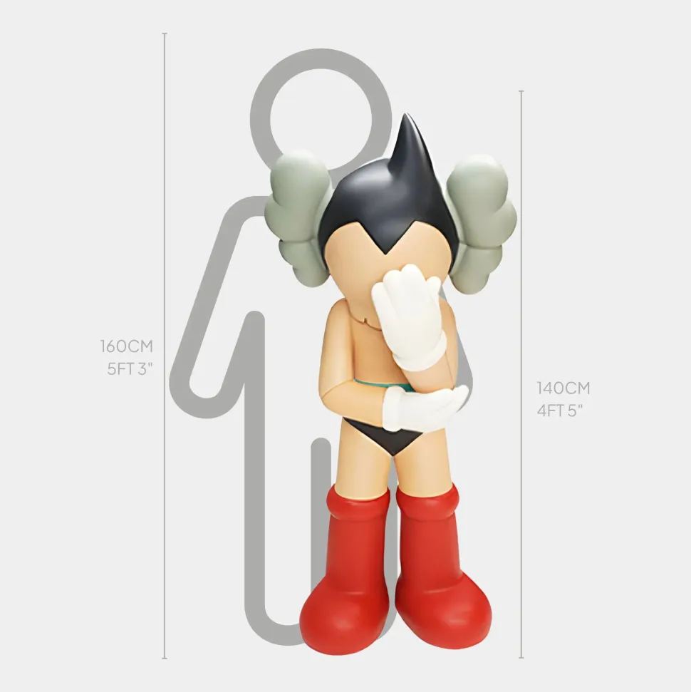 Lucify Starboy 140cm Red Resin Indoor Sculpture