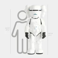 Lucify Trooper 187cm Black Resin Indoor Sculpture