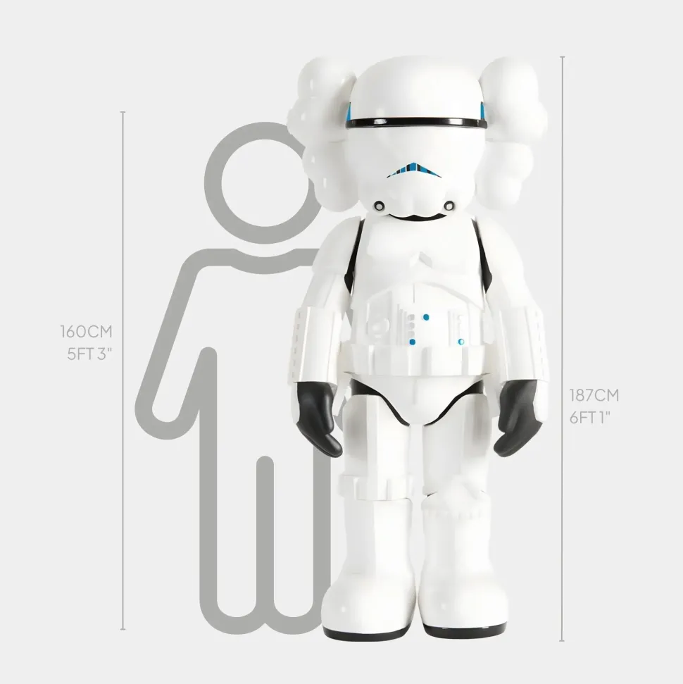 Lucify Trooper 187cm Black Resin Indoor Sculpture