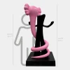 Lucify Viper 176cm Pink Resin Indoor Sculpture