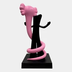 Lucify Viper 176cm Pink Resin Indoor Sculpture