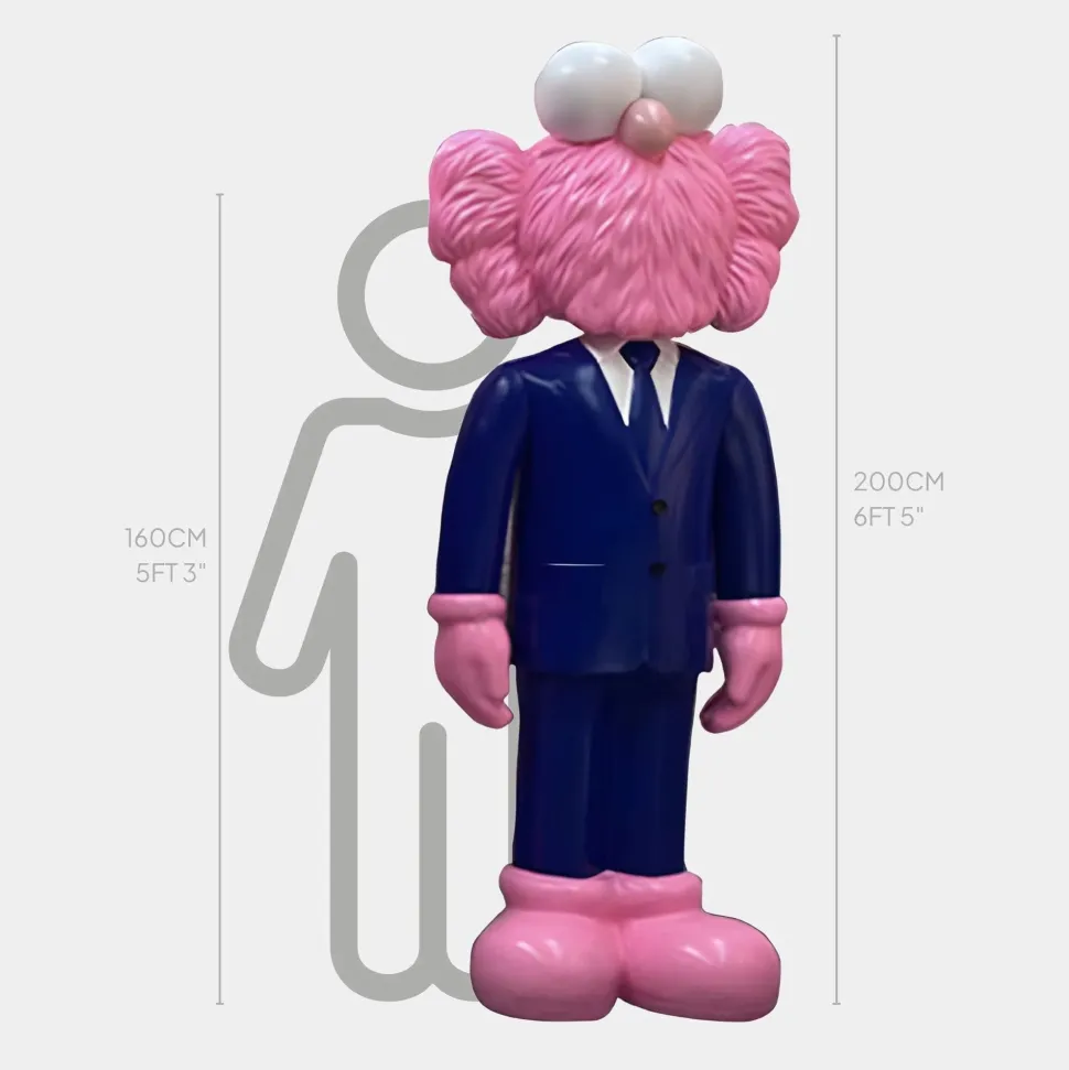 Lucify Vogue 200cm Blue Resin Indoor Sculpture v1