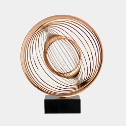 Luxe Sphere 67cm Copper Metal Indoor Sculpture