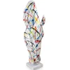 Majestic Horse Head 151cm Multicoloured Resin Sculpture