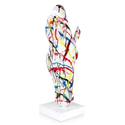 Majestic Horse Head 70cm Multicoloured Resin Sculpture