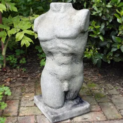 Male Torso Modern Stone Garden Ornament