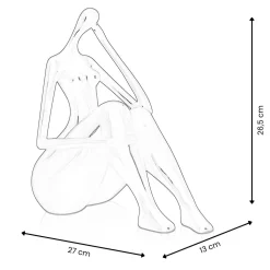 Mindful Grace 26cm Gold Resin Indoor Sculpture