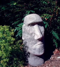 Moai Easter Island Head Stone Garden Ornament