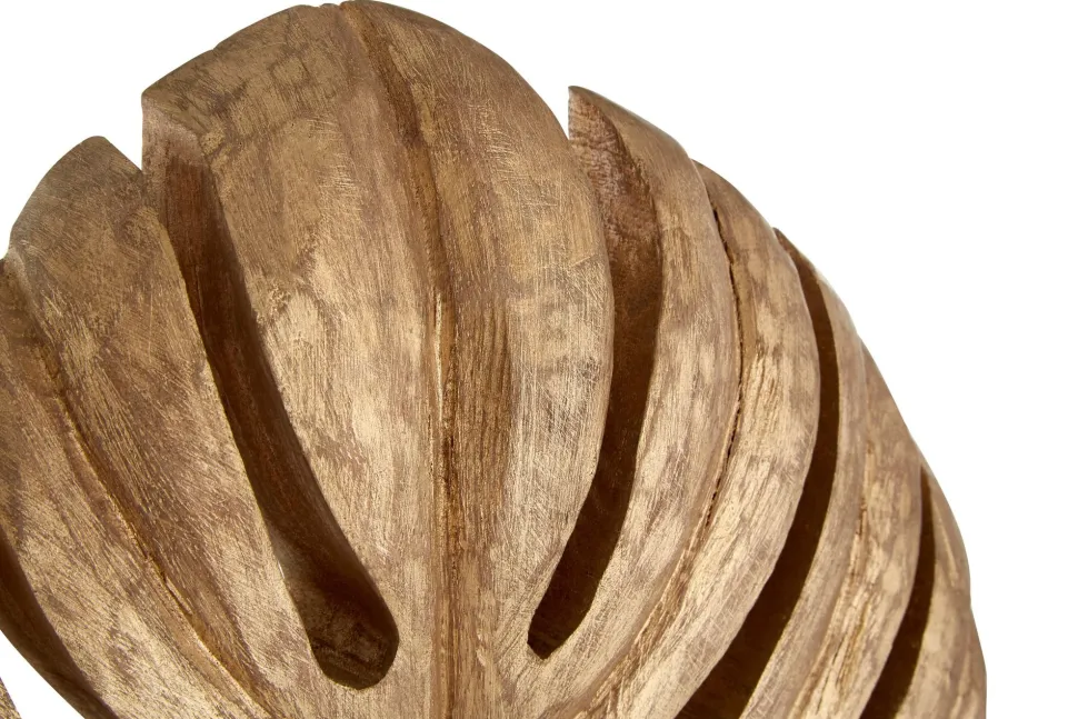 Monsera Leaf 45cm Gold Wood Indoor Sculpture