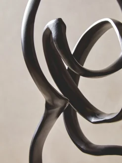 Mystical Grace 60cm Black Metal Indoor Sculpture