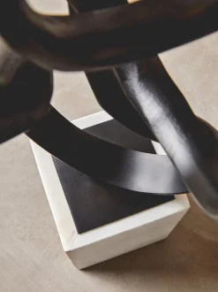 Mystical Grace 60cm Black Metal Indoor Sculpture