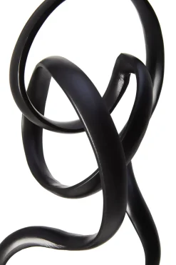 Mystical Grace 60cm Black Metal Indoor Sculpture