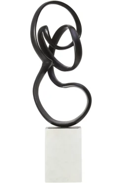 Mystical Grace 60cm Black Metal Indoor Sculpture