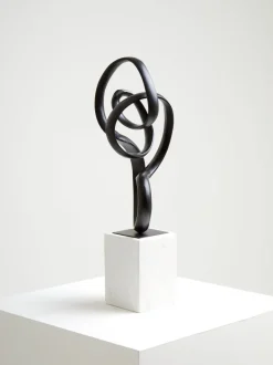 Mystical Grace 60cm Black Metal Indoor Sculpture