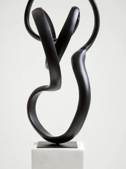 Mystical Grace 60cm Black Metal Indoor Sculpture