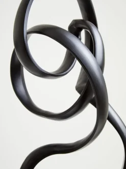 Mystical Grace 60cm Black Metal Indoor Sculpture