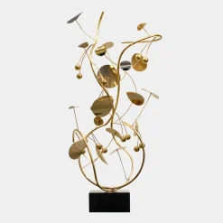 Nebular Bloom 103cm Gold Metal Indoor Sculpture