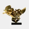 Opal Bloom 53cm Gold Metal Indoor Sculpture