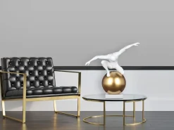 Orbital Balance 65cm White Resin Indoor Sculpture