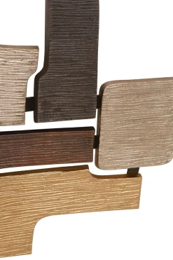 Organic Grid 40cm Metal Wall Sculpture