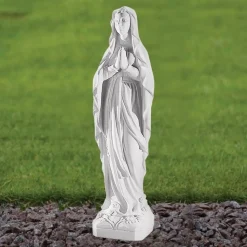 Our Lady of Lourdes 52cm Marble Resin Garden Statue