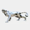 Panther 87cm Geometric Metal Garden Sculpture