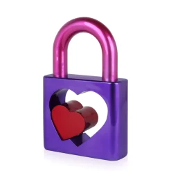 Passion Padlock 38cm Purple Resin Indoor Sculpture