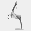 Phantom Deer 280cm Silver Metal Garden Sculpture