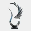 Phoenix Inferno 102cm Silver Metal Indoor Sculpture