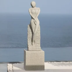 Placidity Contemporary Stone Garden Sculpture