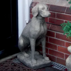 Pointer Dog Stone Garden Statue