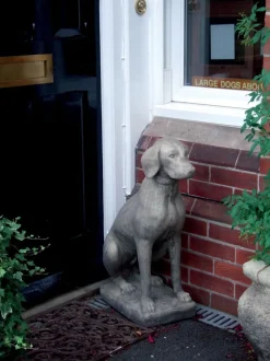 Pointer Dog Stone Garden Statue