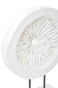 Polar Perfection 43cm White Wood Indoor Sculpture