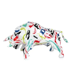 Polygon Bull 25cm Abstract Resin Indoor Sculpture