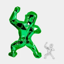 Polygon Gorilla 135cm Green Resin Indoor Sculpture