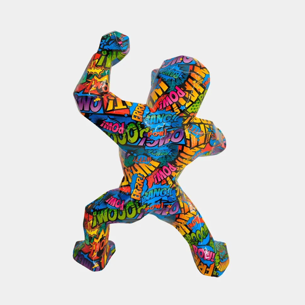 Polygon Gorilla 50cm Pop Art Resin Indoor Sculpture