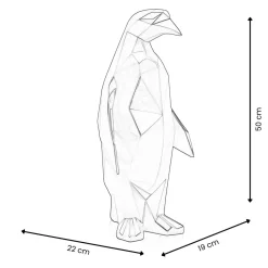 Polygon Penguin 50cm Multicoloured Resin Indoor Sculpture