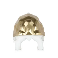 Polygon Turtle 21cm Gold Resin Indoor Sculpture
