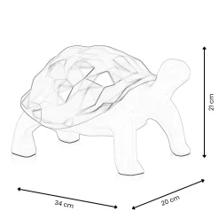 Polygon Turtle 21cm Gold Resin Indoor Sculpture