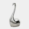 Pure Swan 95cm Silver Metal Indoor Sculpture
