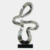 Quantum Drift 87cm Silver Metal Indoor Sculpture v1