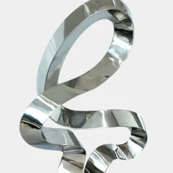 Quantum Drift 87cm Silver Metal Indoor Sculpture v1