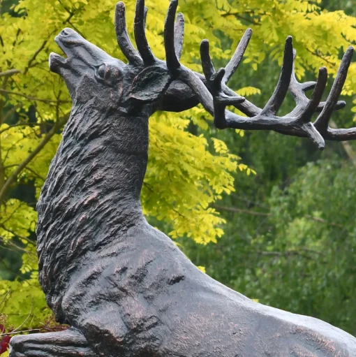 Royal Deer 213cm Bronze Metal Garden Statue
