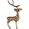 Royal Stag 50cm Gold Metal Indoor Statue