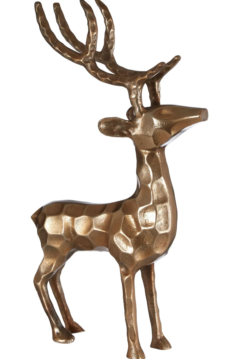 Royal Stag 50cm Gold Metal Indoor Statue